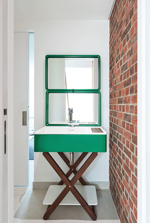 Renovated bathroom inside Ellingham Barns - a three-barn conversion project in Dorset, by INKSPACE Architects and Interiors