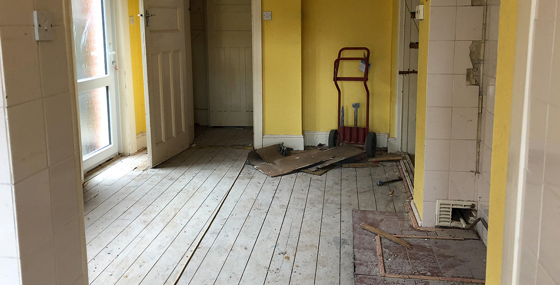 Room in a traditional 1920’s house in Bournemouth being redesigned and refurbished by INKSPACE Architects and Interior Designers