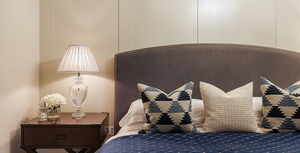 Bedroom in Branksome Park, designed by INKSPACE Architects and Interior Designers in Dorset, Cornwall and Devon