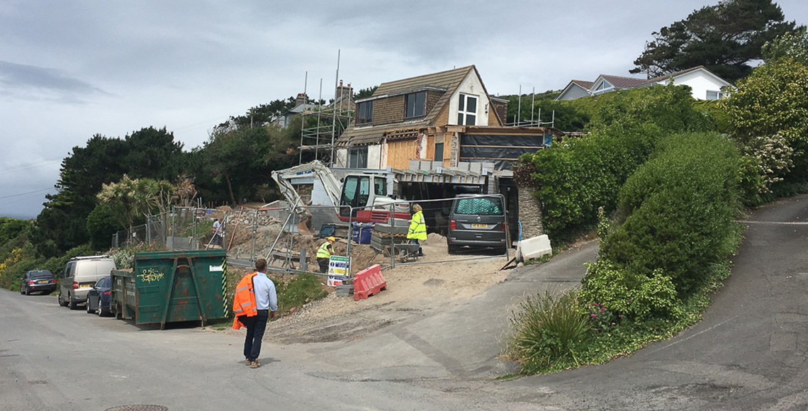 Family home in Devon during renovation, a project by INKSPACE Architects and Interior Designers in Dorset, Cornwall and Devon