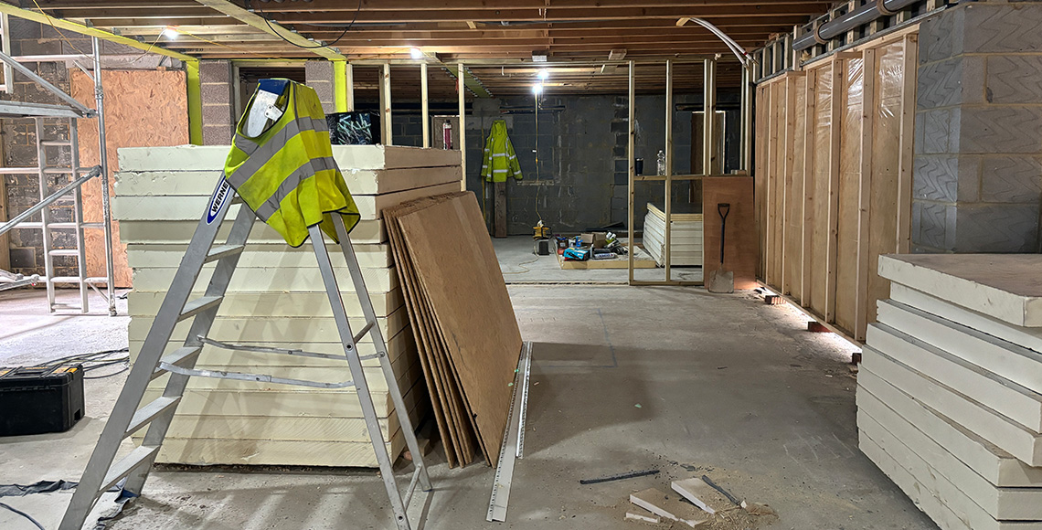 Branksome Chine - Redevelopment - internal construction