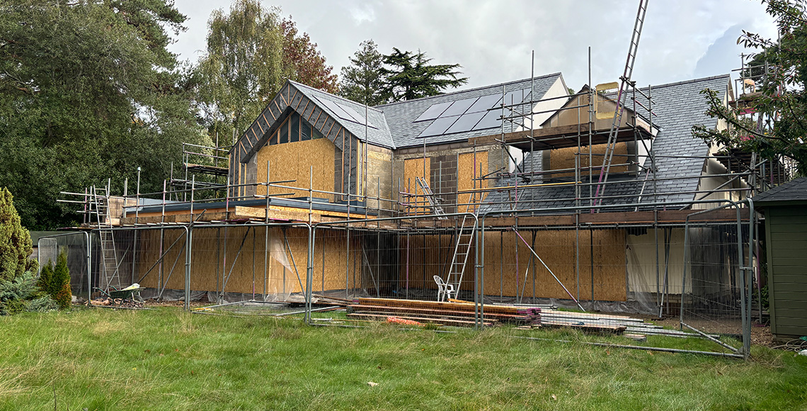 Branksome Chine - Redevelopment - new roof exterior - InkSpace Architects