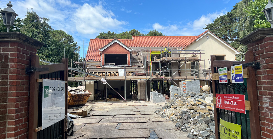 Branksome Chine - Redevelopment underway