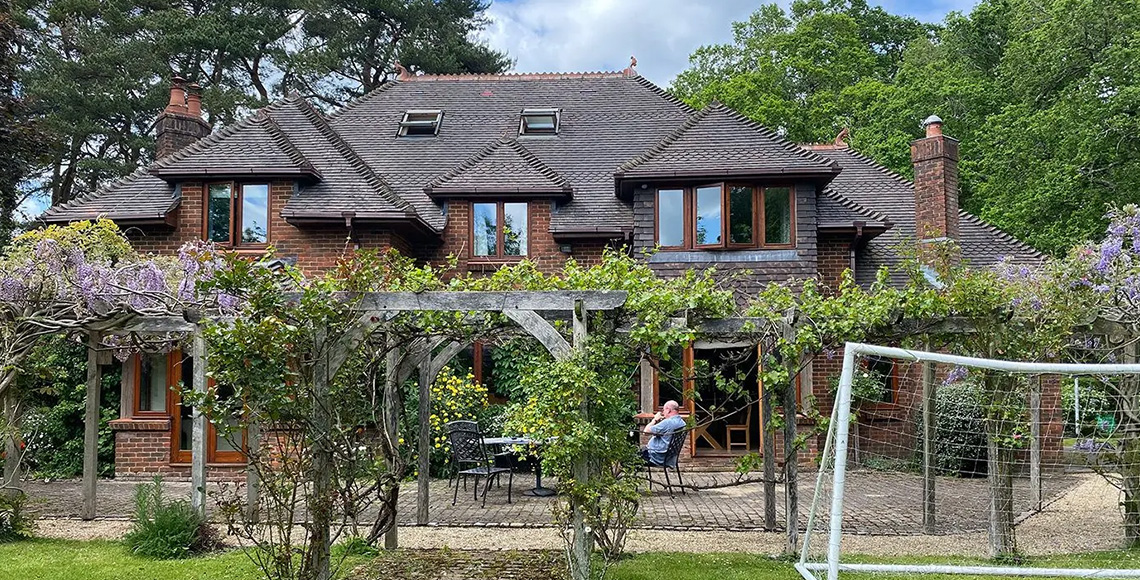 Brockenhurst House - Rear view by Inkspace Architects - New Forest