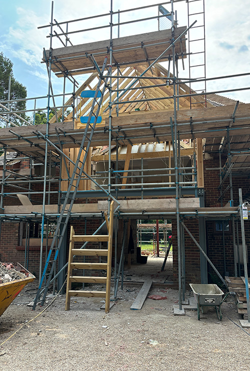 Brockenhurst House - Redevelopment gable roof by Inkspace Architects - New Forest