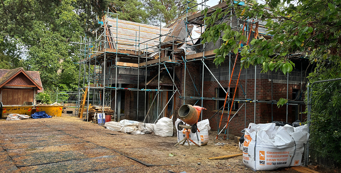 Brockenhurst House - Redevelopment phase 1 by Inkspace Architects - New Forest