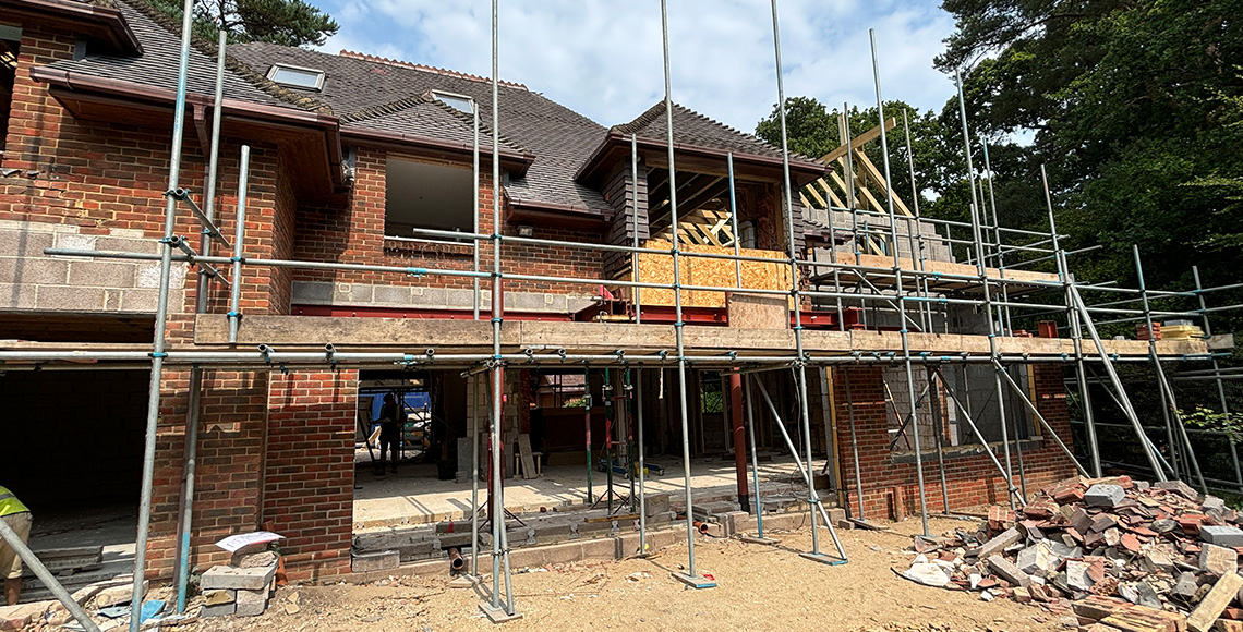 Brockenhurst House - Redevelopment phase by Inkspace Architects - New Forest