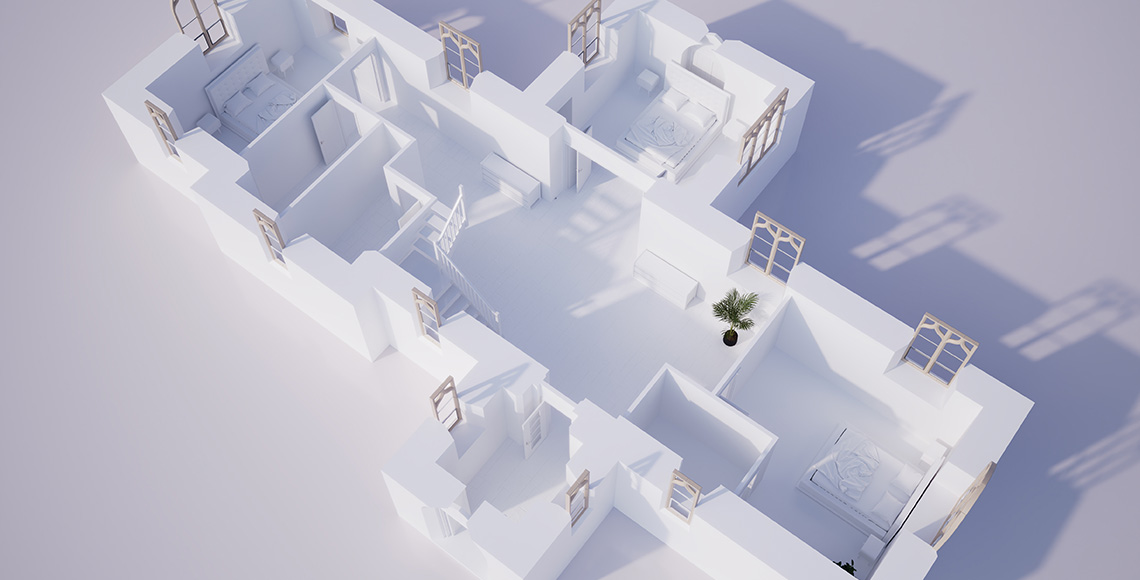 Old Church of St James - CGI plan ground floor - InkSpace Architects - Dorset