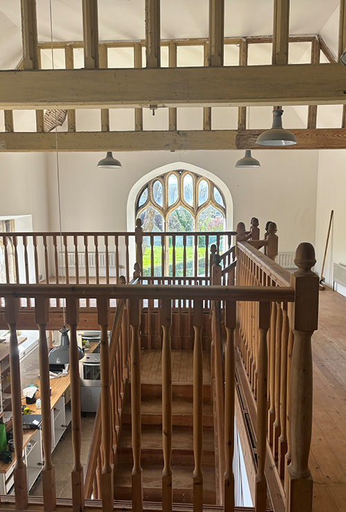 Old Church of St James - Stairs and Landing - InkSpace Architects - Dorset