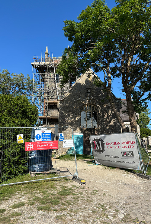 Old Church of St James - redevelopment - Bell Tower - InkSpace Architects - Dorset
