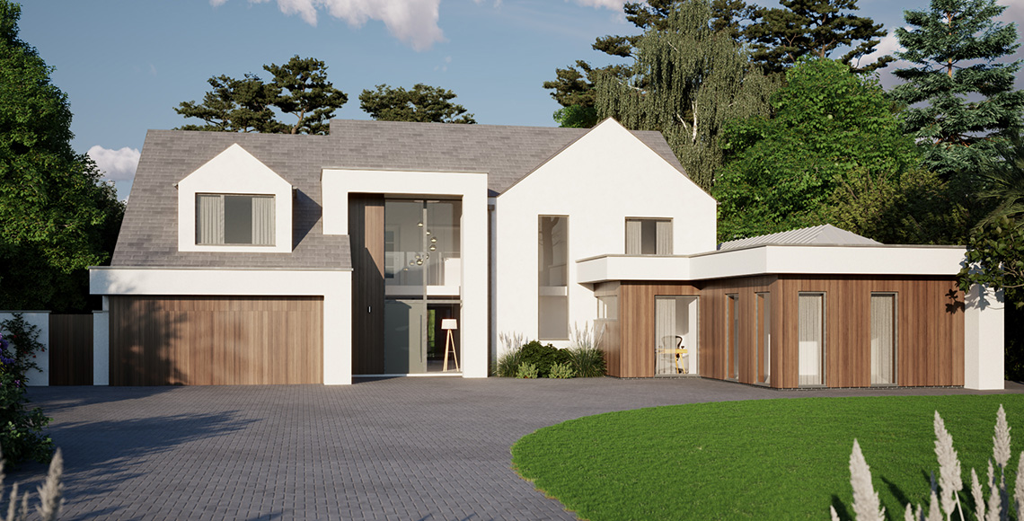Branksome Chine - CGI proposed redevelopment - Inkspace Architects
