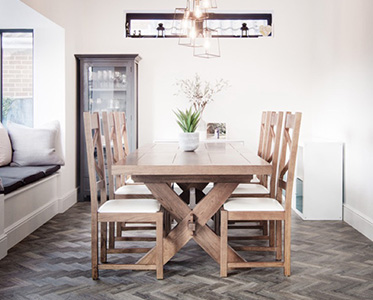 2. Dining area, designed by INKSPACE, Interior Designers in Dorset, Devon and Cornwall