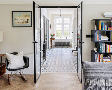 Living room in Branksome Park, designed by INKSPACE Architects and Interior Designers in Dorset, Cornwall and Devon