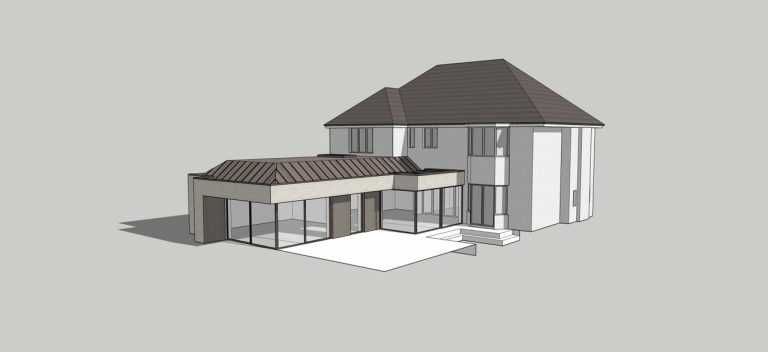 Concept art for Talbot Woods: a modern, contemporary family living space